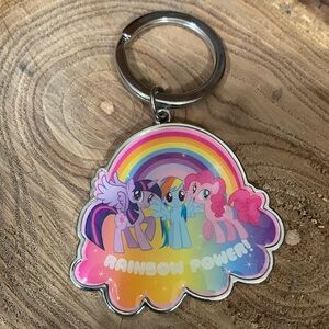 Rainbow 🌈 Power Key Holder Metal Hasbro  2014